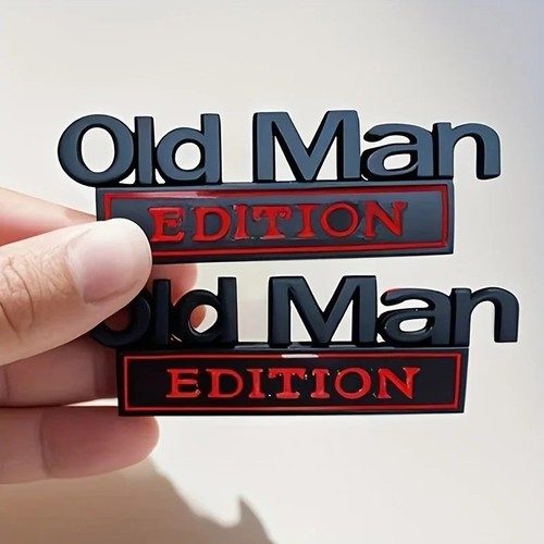 Old man edition chrome car - old,