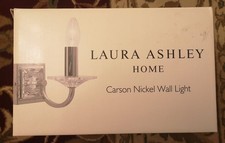 Laura Ashley Carson Wall Light - Nickel Finish - New - Unused - Damaged Box
