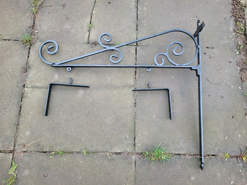 Large black wrought iron - black,