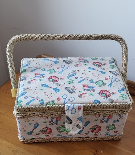 Vintage style sewing box - vintage,