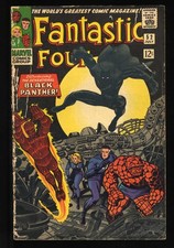 Fantastic Four (1961) #52 GD+ 2.5 Stan Lee! Jack Kirby! 1st App Black Panther!