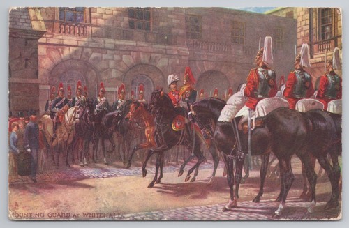 Postcard antique horse