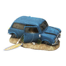 Betta Blue Mini Car Aquarium Fish Tank Automobile Decoration