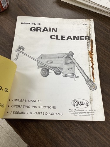 Koyker grain cleaner model - grain,