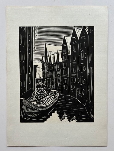 Woodcut nr9 klaus wrage - woodcut,