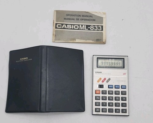 Vtg casio 833 - vtg, ml-833