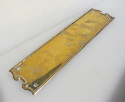 Victorian bronze finger plate - bronze,