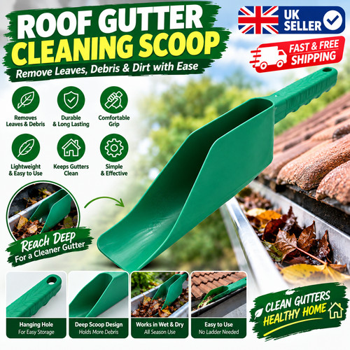Gutter roof cleaning tool hook - tool,
