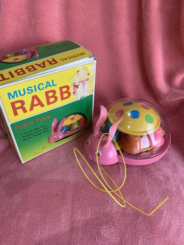Vintage musical rabbit pull - vintage,