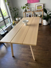 Ypperlig 4-8 seater dining table beige wood. Excellent Condition