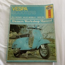 Vintage rare Haynes Piaggio Vespa 50 90 125 150 180 200 Worksop manual Mancave