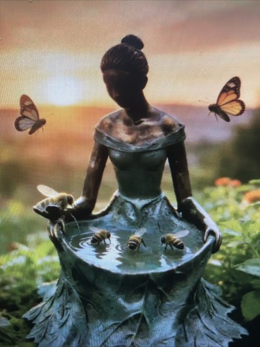 Fairy lady bee bath - fairy,