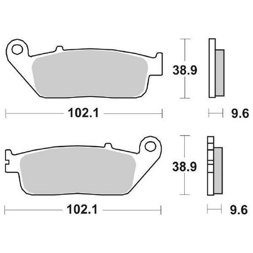 Brake pads sbs 700hf for - pads,
