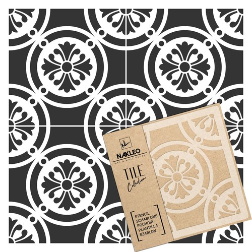 Reusable plastic tile stencil - plastic,