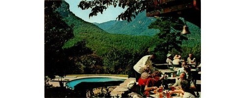 Lake lure postcard - lake, 1950s