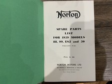 Norton spare parts list for