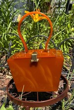 Vintage 40's Amber Bakelite