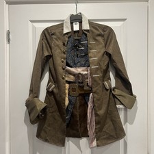 Disney Pirates Of The Caribbean Jack Sparrow Jacket Costume Age 9-10 Cosplay