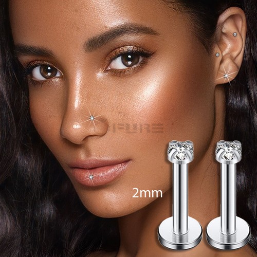 Tiny nose stud - nose, round
