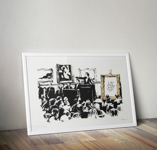 Banksy auction morons graffiti - auction,