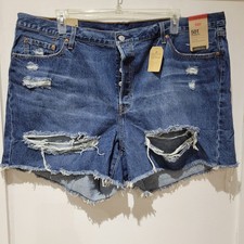 NEW 501 Shorts Womens Size 24W