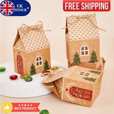 Mini Christmas House Gift Box Candy Box Christmas Packaging Bags holiday decor