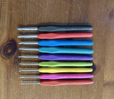 Set of Fusion 9 Aluminium Hooks with Soft Rubber Grip Sizes 2mm - 6mm