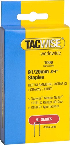 Tacwise type staples 20mm - type,