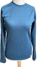 Men Blue Jumper 100% Merino top Men - Small