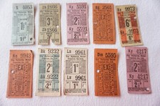 The Potteries Motor Traction Company Bus Ticket x10 Ref A Stoke On Trent