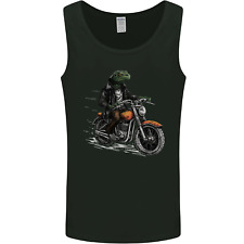 Lizard Biker Motorcycle Motorbike Reptile Mens Vest Tank Top