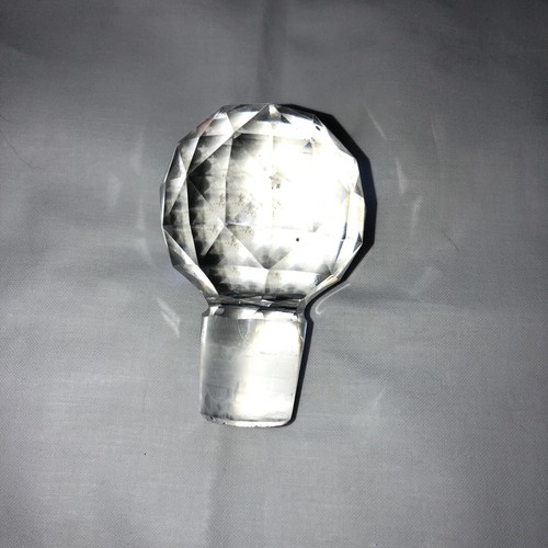 Antique clear glass decanter