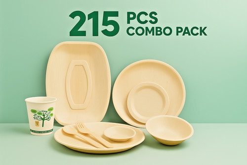 215 pcs palm leaf round - pcs, combo