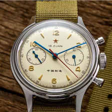 RED STAR 1963 Chronograph Seagull ST1901 Mechanical Manual Movement 38mm Watch