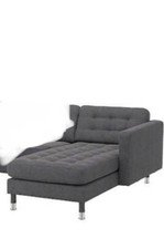 IKEA Charcoal Grey Chaise