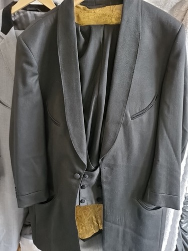 Teddyboy black piece suit - black,