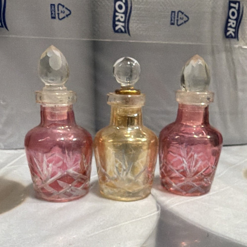Set cut glass miniature - cut,