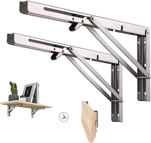 2pcs folding shelf - 2pcs, brackets