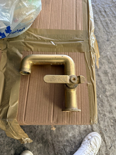 Brass basin tap single - brass,
