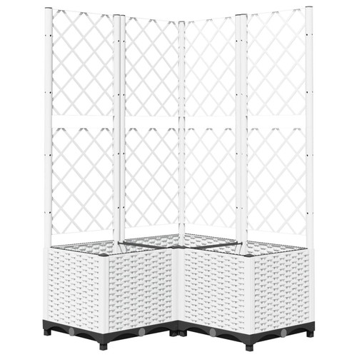 Garden planter with - trellis, pp