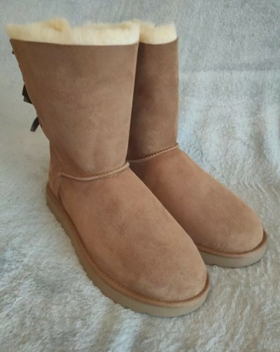 Ugg short bailey bow chestnut - bow,