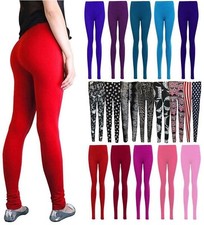 Women Legging Ladies Plain Stretchy Viscose Full Length Leggings