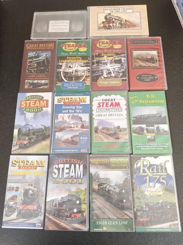 14x steam railway vhs - steam,