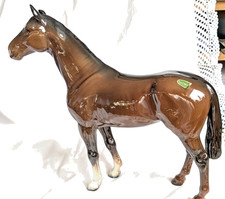 GOOD CONDITION BAY HORSE WHITE SOCKS BY BESWICK SMALL DAMAGE TO EARS