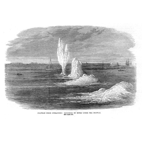 Chatham blowing mines on - blowing,