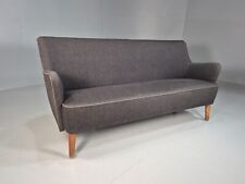 Vintage Danish 2 Seat Sofa Dark Grey Mid Century Modern Retro 1950s EB8318 M2SS