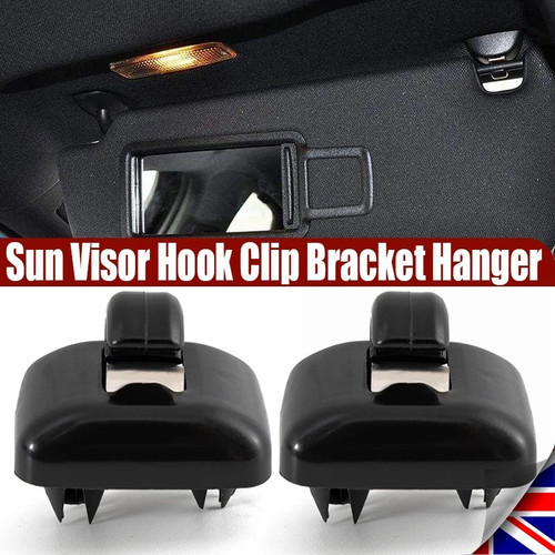 2pc sun visor clip holder - visor, hook