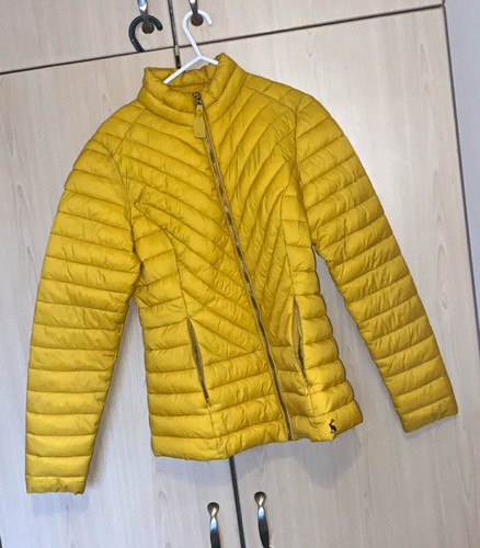 Joules yellow quilted puffer - yellow,