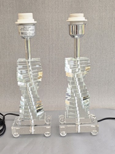 Pair heavy crystal - pair, table