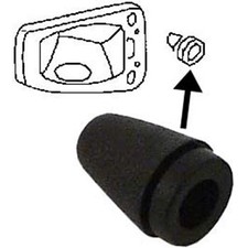 Rubber stop for fuel filler